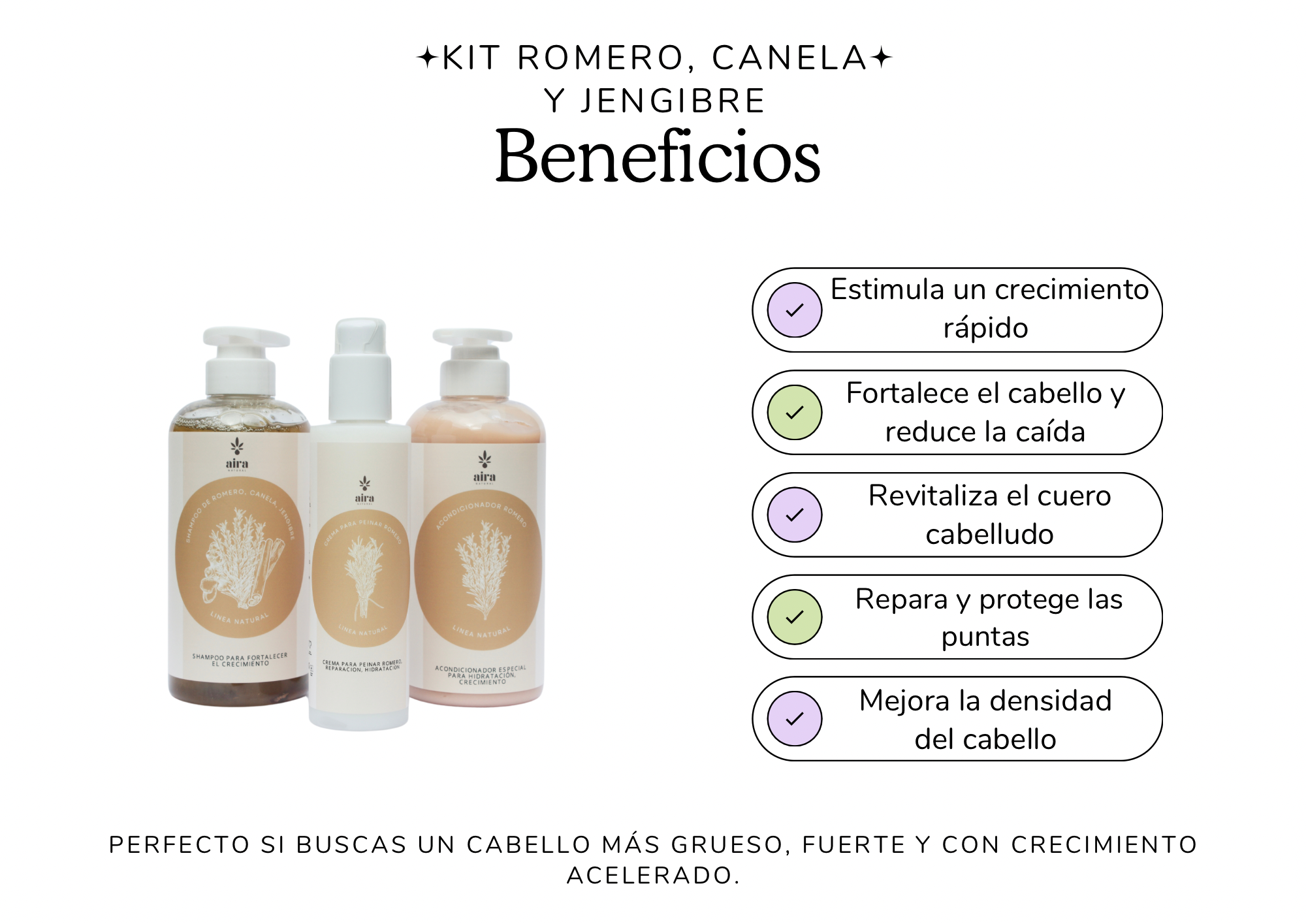 Kit romero, canela y jengibre (Crecimiento)