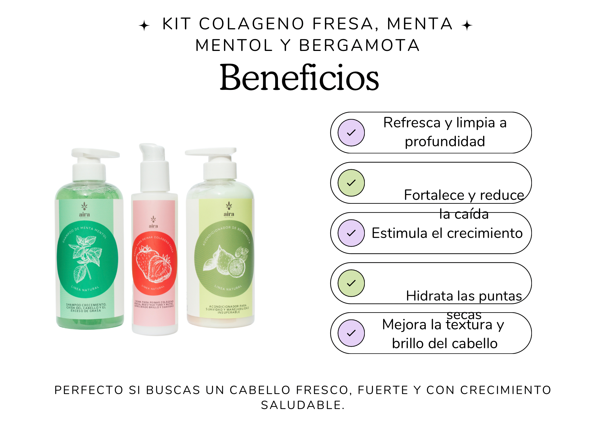 Strawberry, Mint, Menthol and Bergamot Collagen Kit (Oil Control)