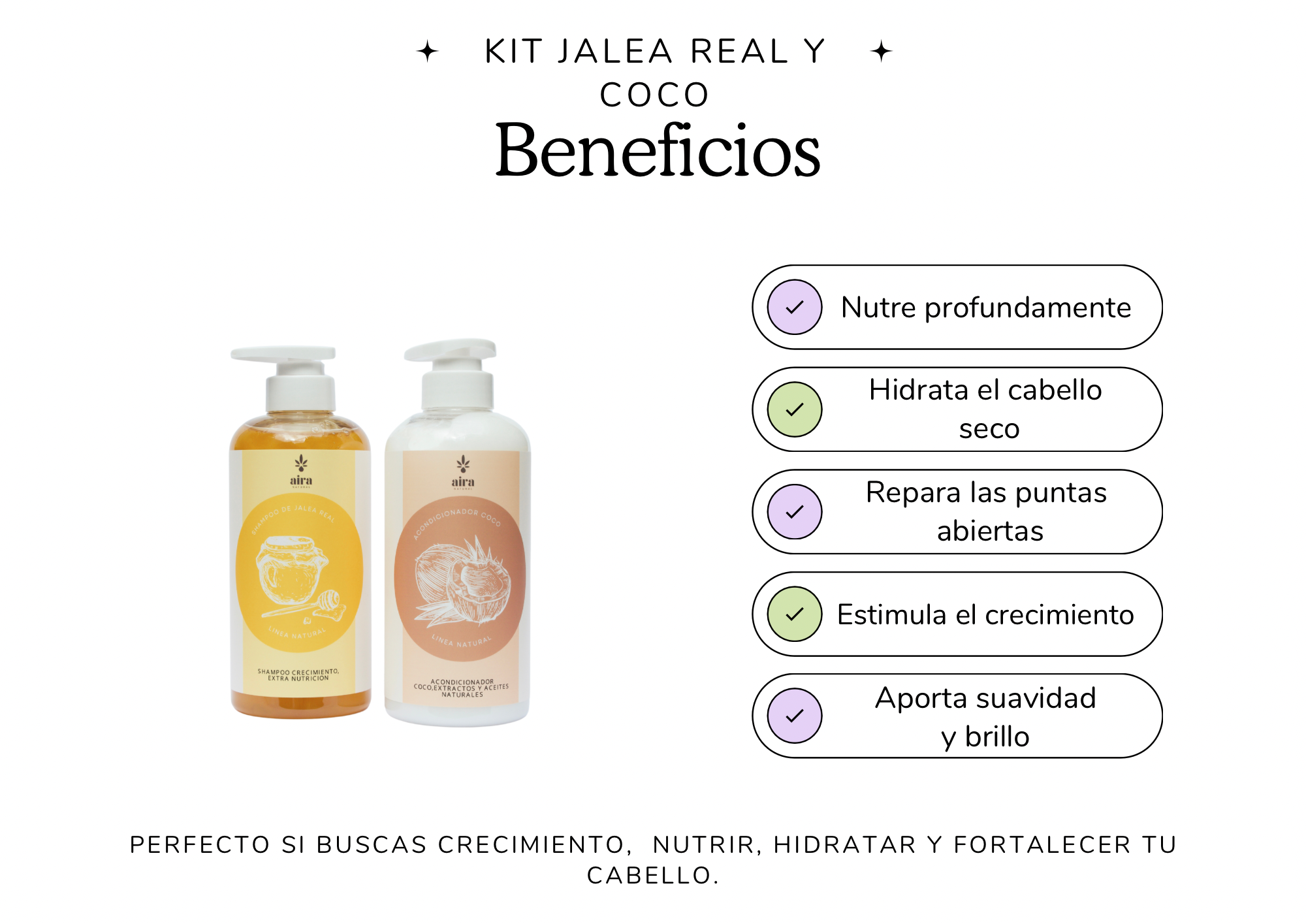 Kit jalea real y coco (Hidratación)