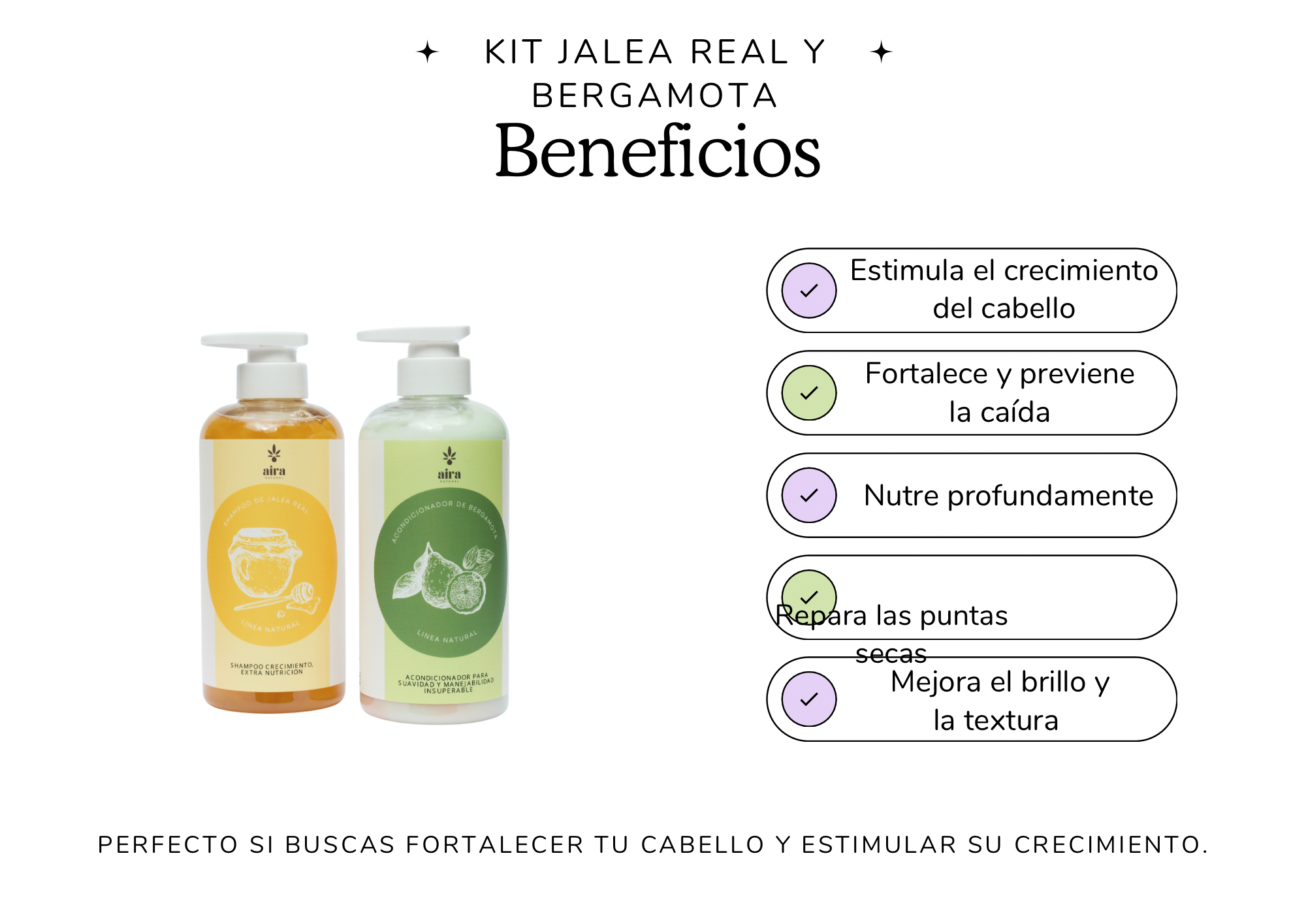 Kit jalea real y bergamota (Crecimiento)